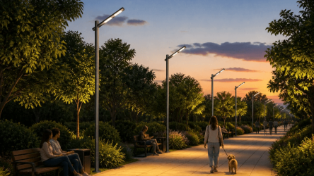 Декоративные опоры для паркового освещения 
